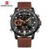 NAVIFORCE NF9172 Men Watch Digital Sport Top Brand Luxury Man WristWatch Military Genuine Leather LED Quartz Fashion Male Clock